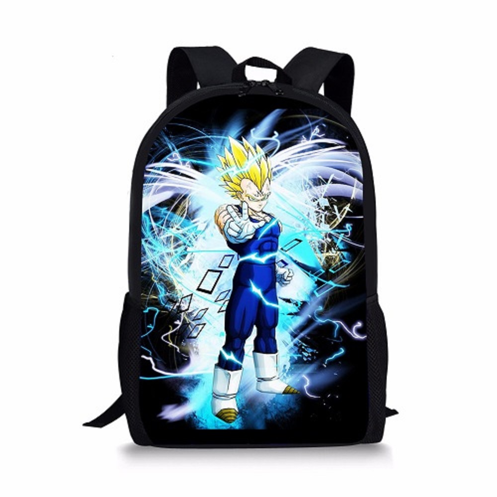 DBZ Vegeta Student Backpack Book Bags