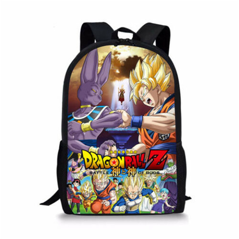 DBZ Vegeta Student Backpack Book Bags