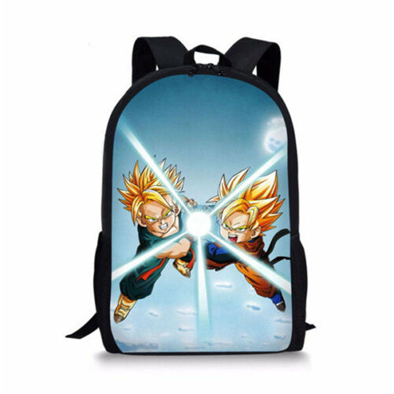 DBZ Vegeta Student Backpack Book Bags