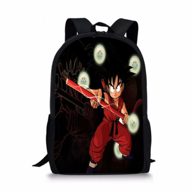 DBZ Vegeta Student Backpack Book Bags