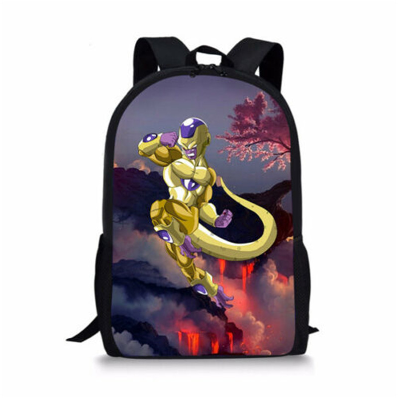 DBZ Vegeta Student Backpack Book Bags