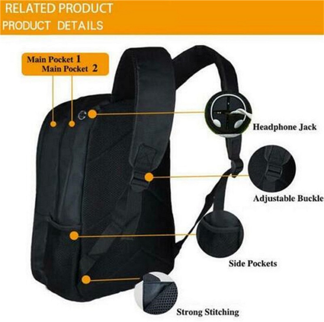 DBZ Son Goku Student Backpack