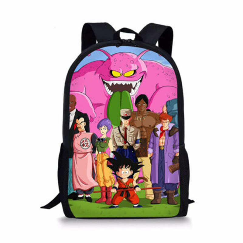 DBZ Vegeta Student Backpack Book Bags