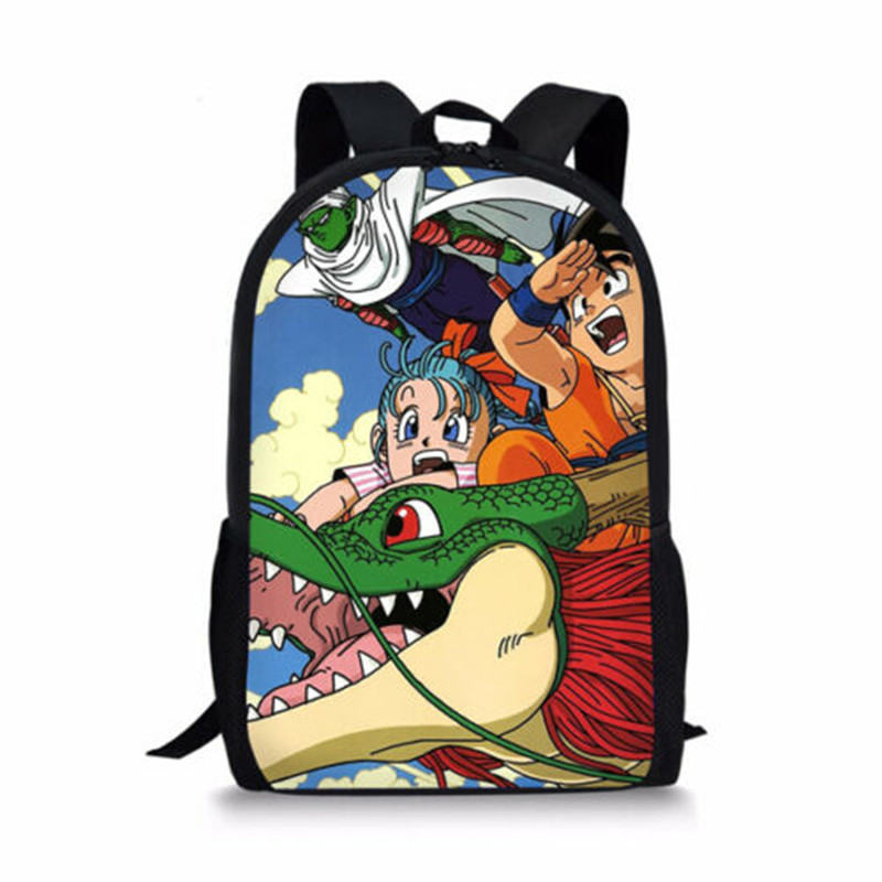 DBZ Vegeta Student Backpack Book Bags