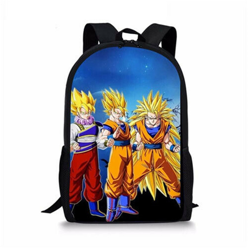 DBZ Vegeta Student Backpack Book Bags