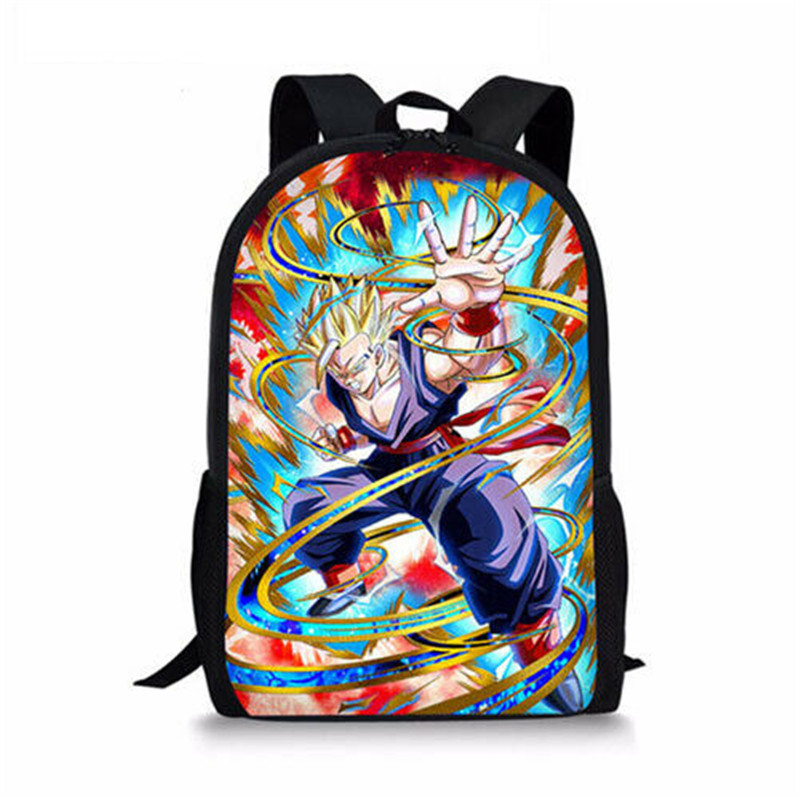 DBZ Vegeta Student Backpack Book Bags