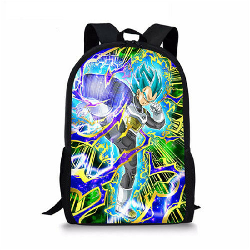 DBZ Vegeta Student Backpack Book Bags