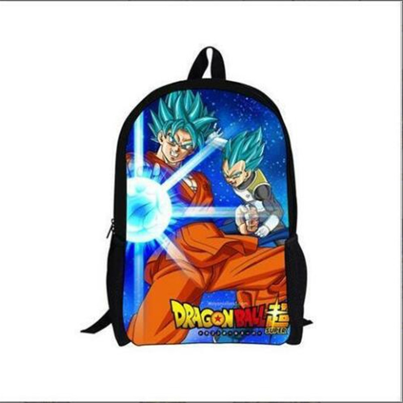 DBZ Vegeta Student Backpack Book Bags