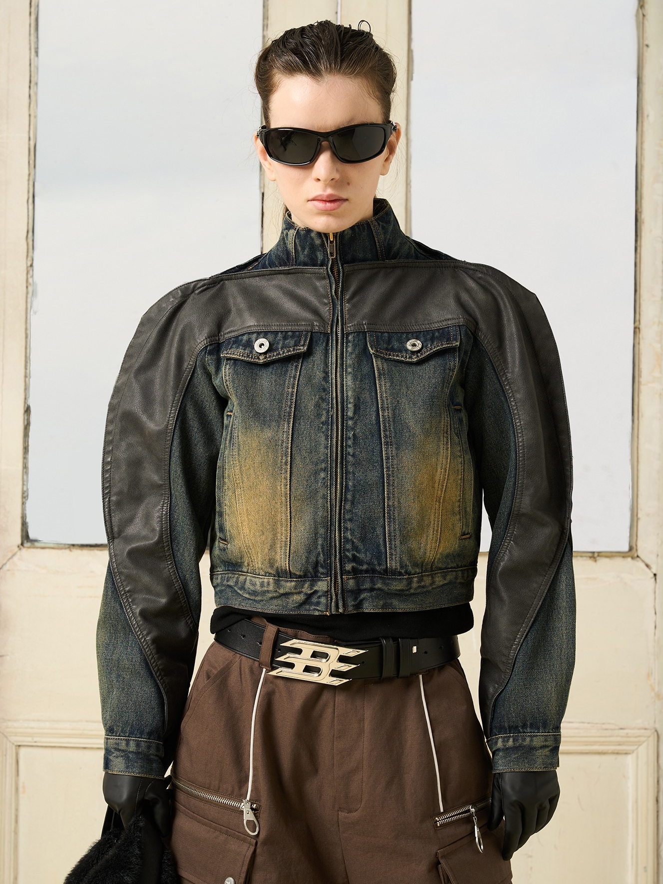 1/3 BLIND 23SS SLIM FIT FLYING LAPEL DENIM JACKET