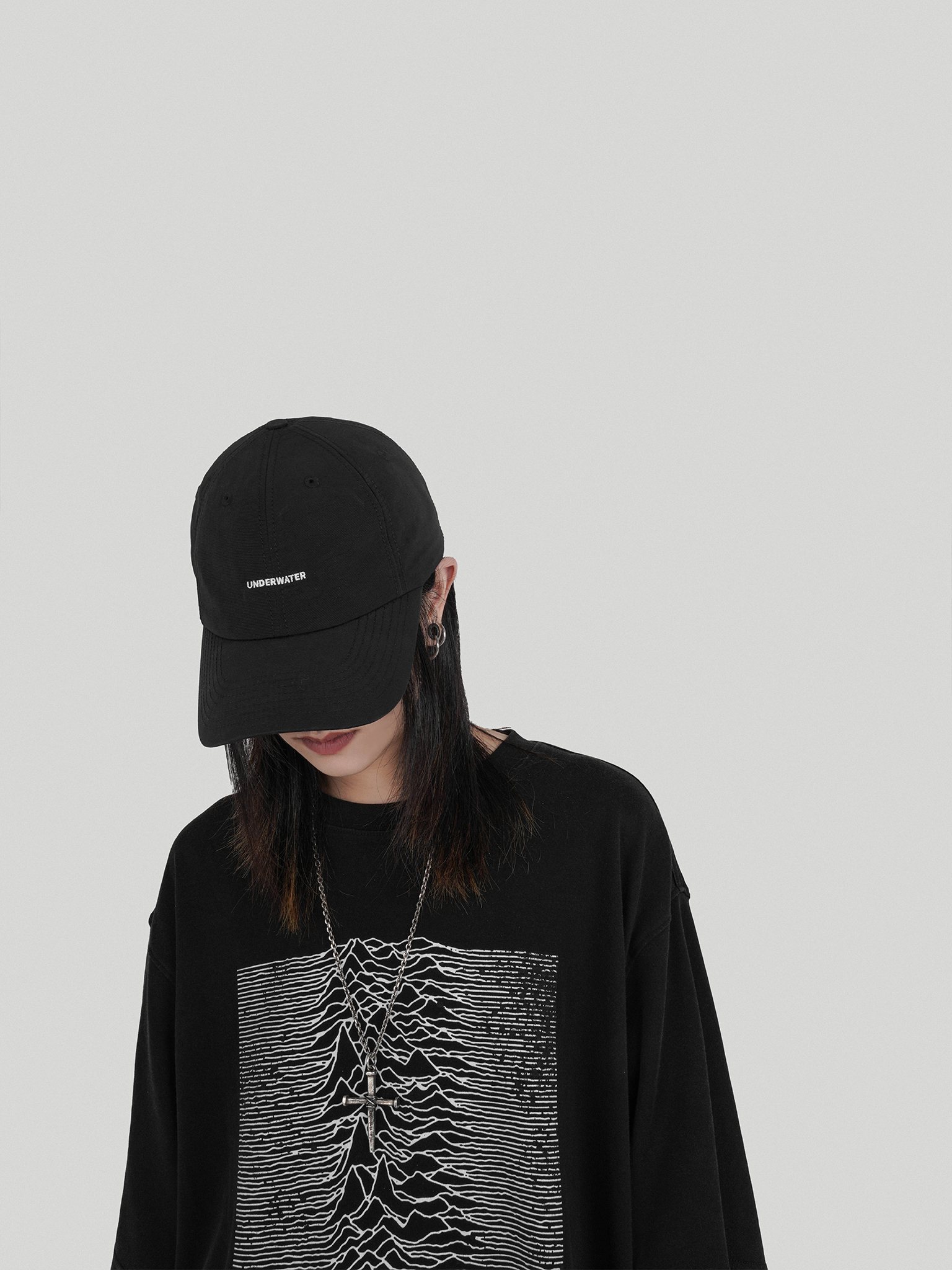UNDERWATER SS21 LOGO NYLON BASEBALL CAP