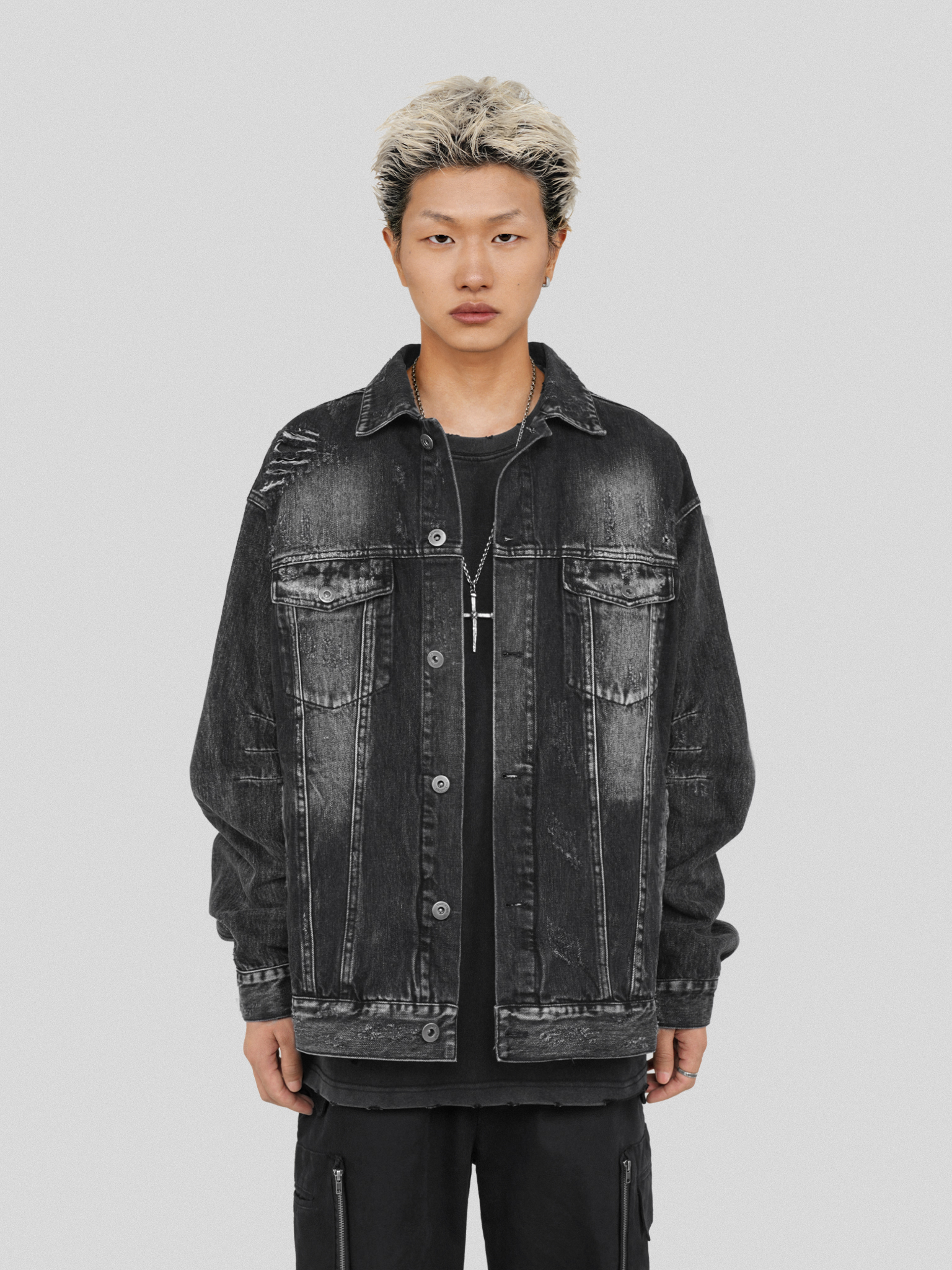 UNDERWATER AW22 FADED RIPPED JACKET