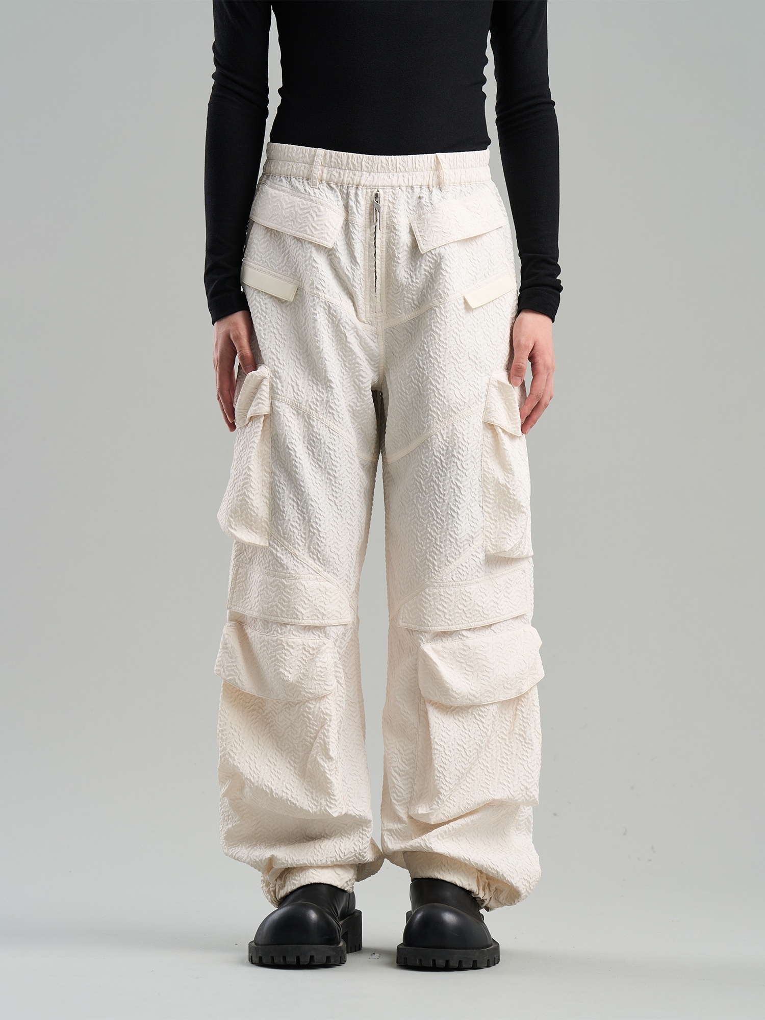 BLINDNOPLAN 23SS STRUCTURED TEXTURE POCKET WORK PANTS