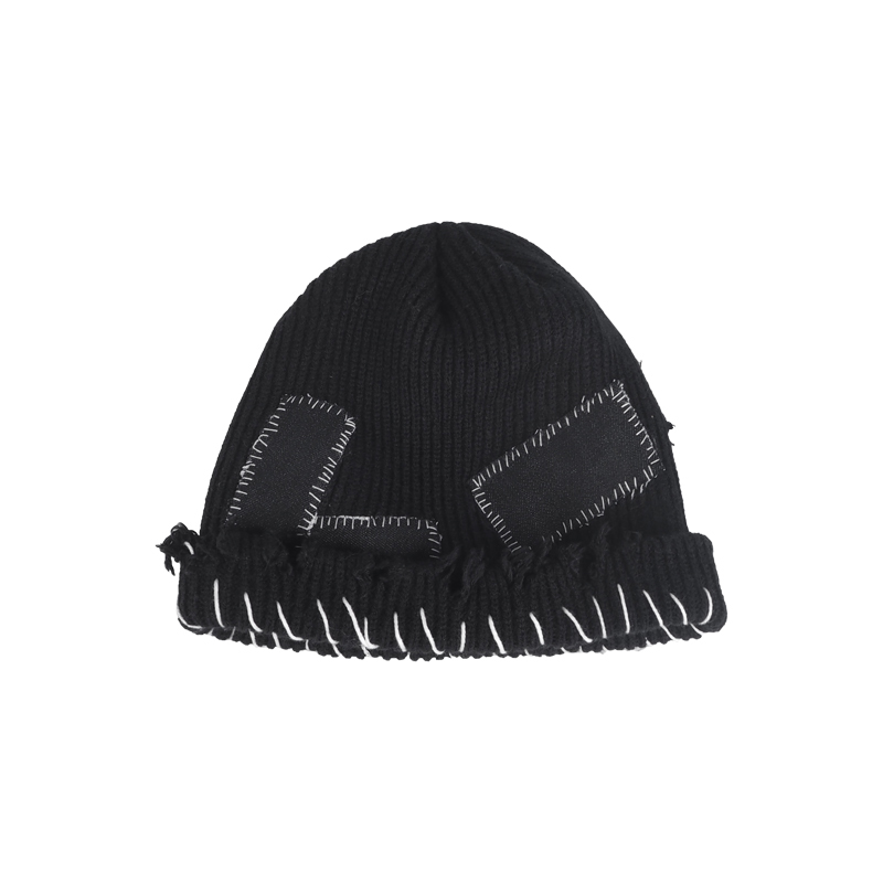 UNDERWATER BASIC LOGO DISTRESSED HANDMADE STITCHED DENIM PATCHWORK CAP