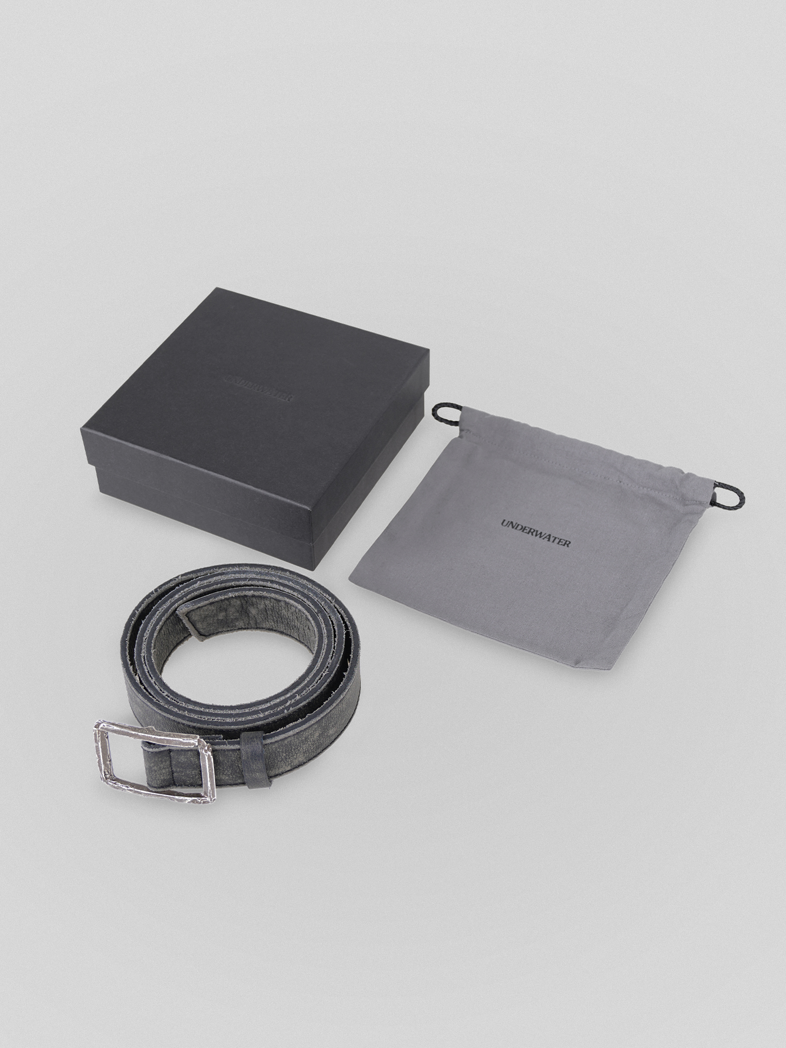 UNDERWATER SS23 DISTRESSED LEATHER BELT