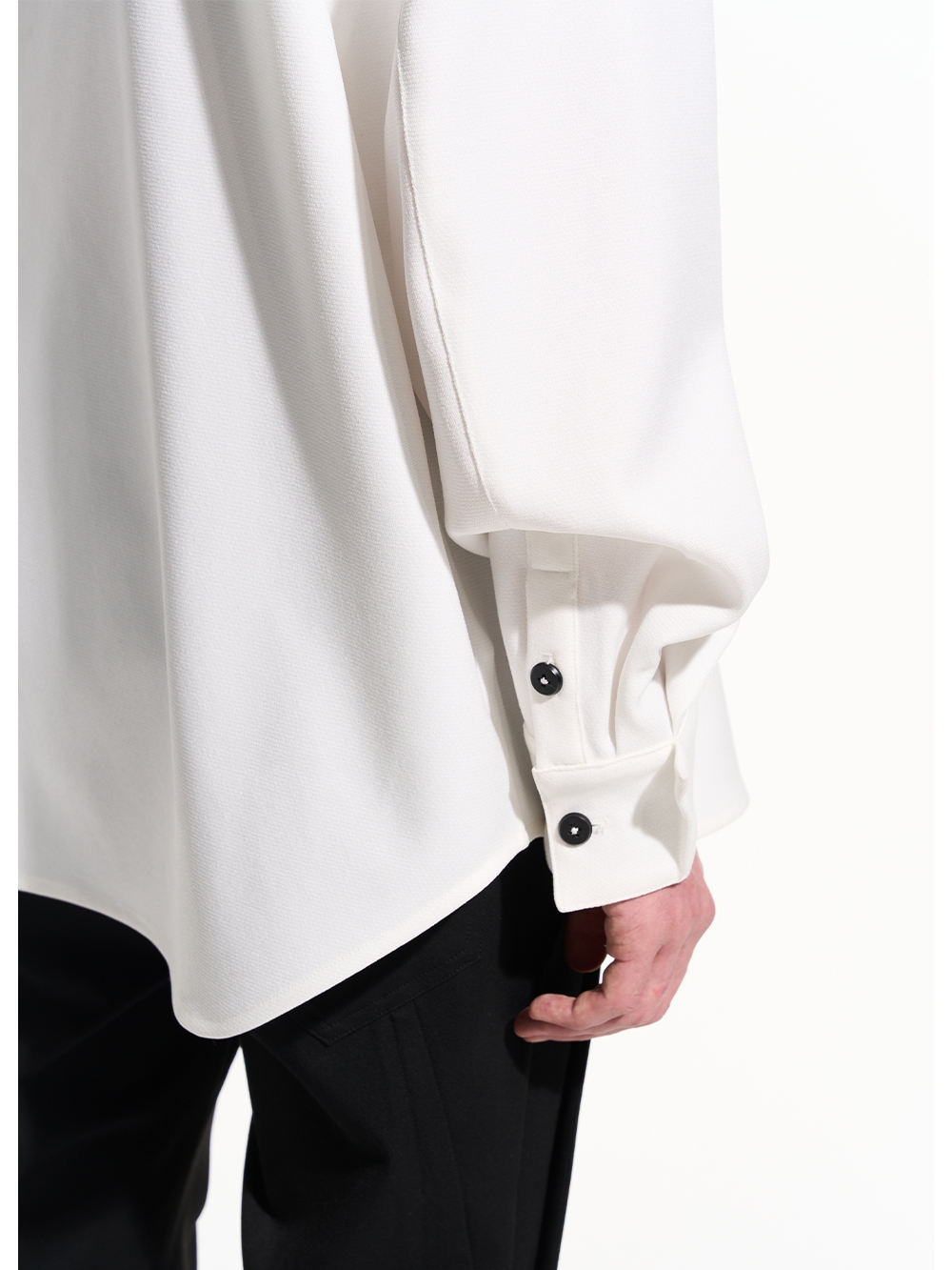 BLIND NO PLAN 22AW LAYERED SPLICE MULTIPLE COLLAR SHIRT