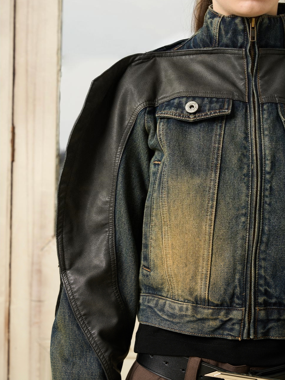 1/3 BLIND 23SS SLIM FIT FLYING LAPEL DENIM JACKET