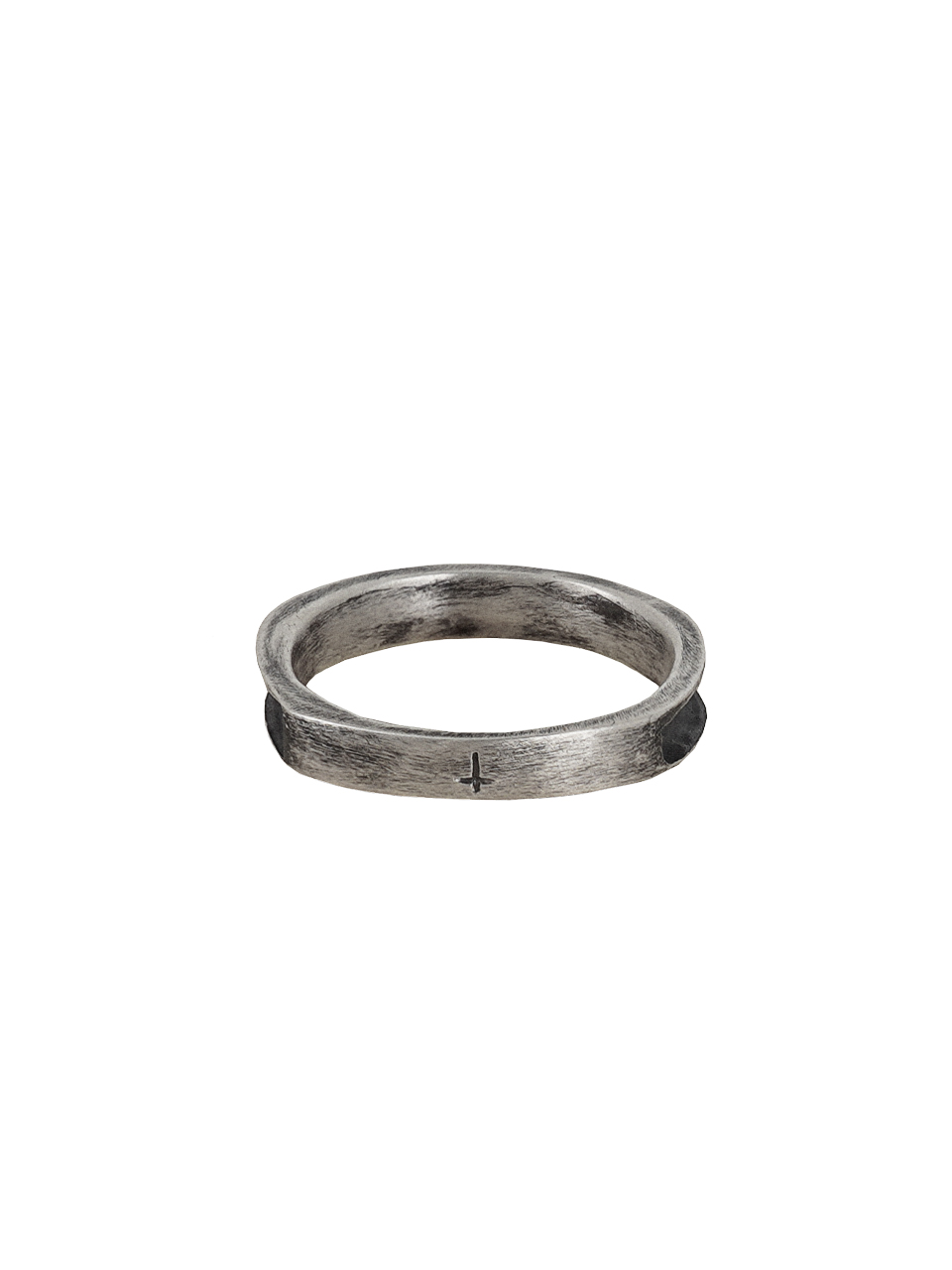 UNDERWATER SS22 CROSS ENGRAVED RING
