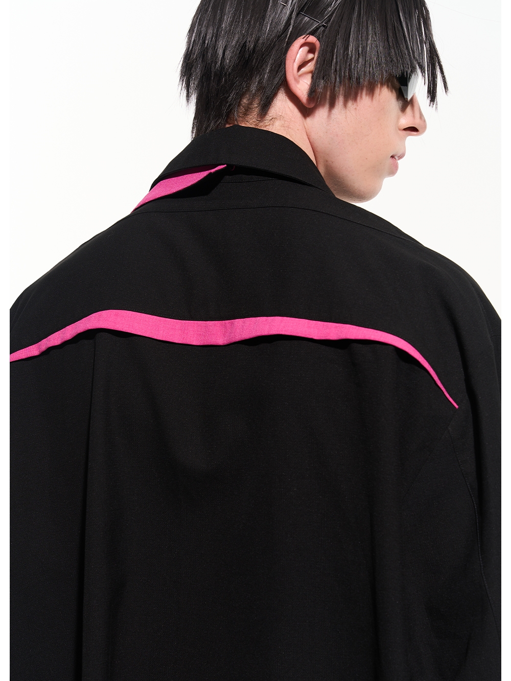BLIND NO PLAN 22AW LAYERED SPLICE MULTIPLE COLLAR SHIRT