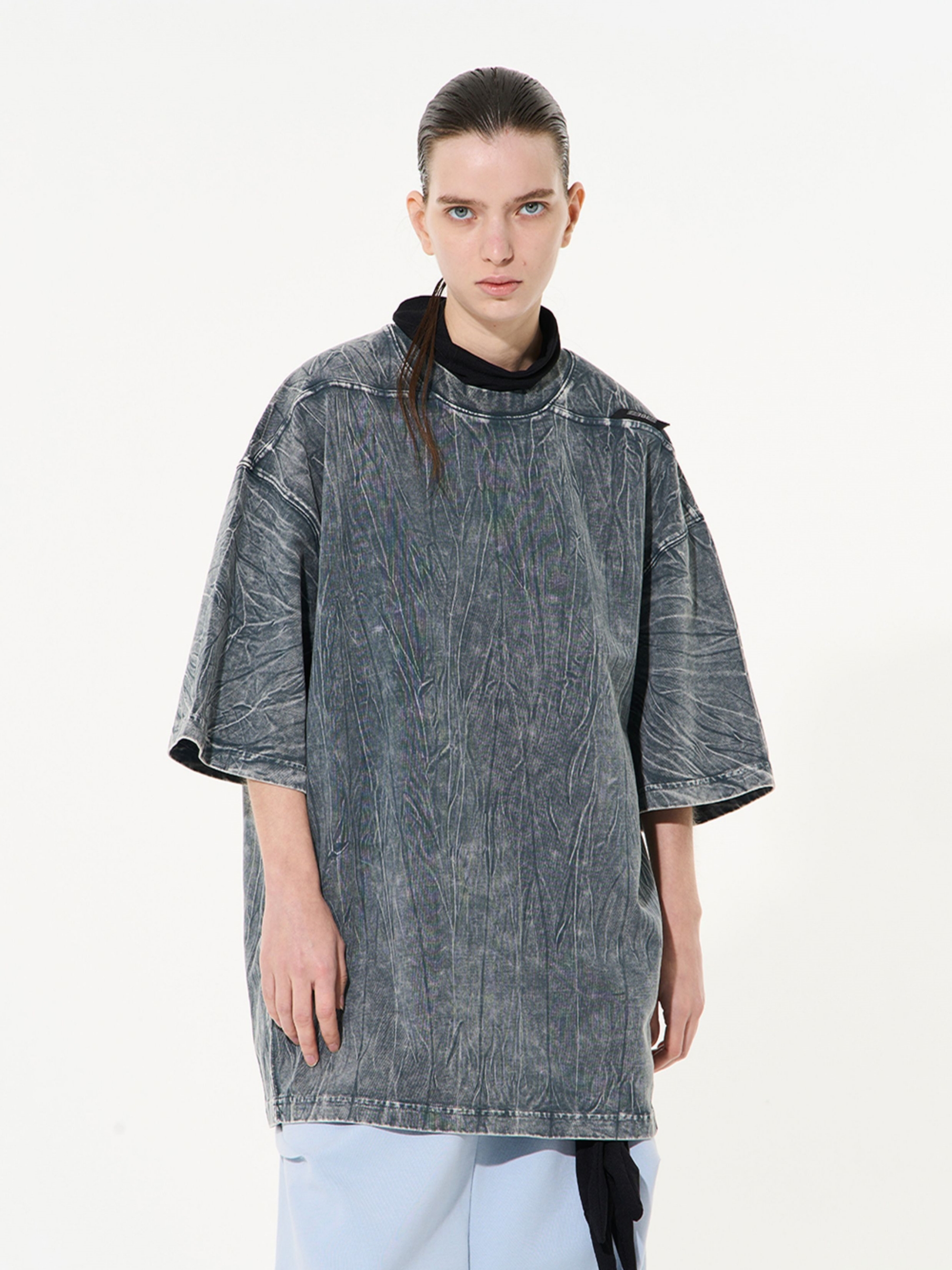 BLIND NO PLAN 23SS HEAVYWEIGHT WRINKLE TEXTURE TEE