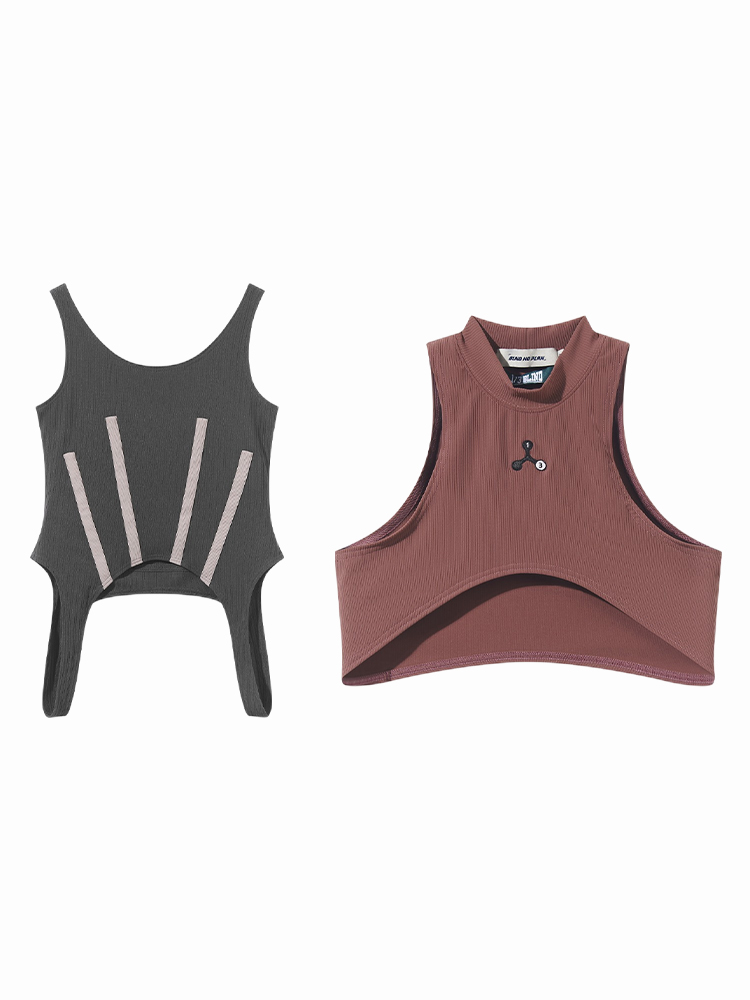 1/3 BLIND 23SS TWO-PIECE SPLICED SMALL HIGH COLLAR VEST