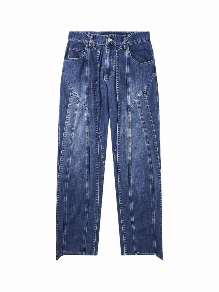 BLIND NO PLAN 22AW STEREOSCOPIC SPLICE JEANS