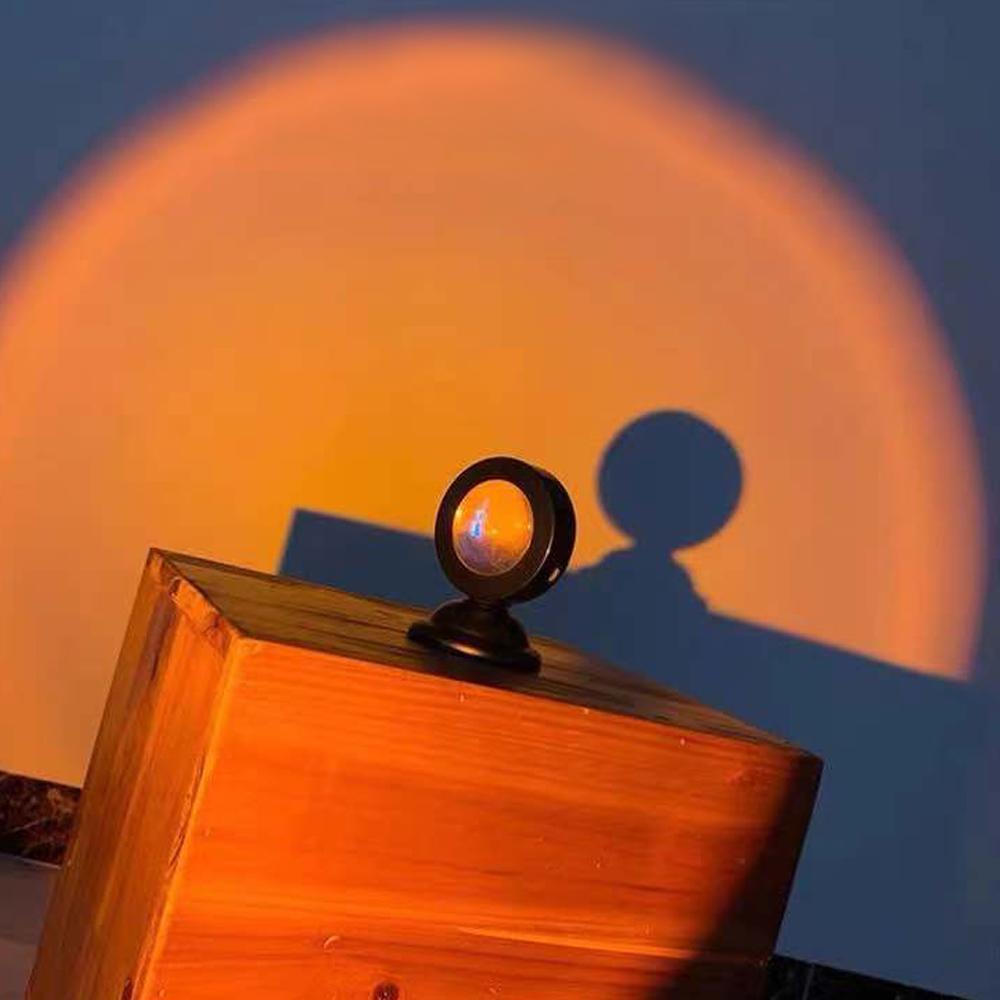 Christmas Gifts Sunset Projector Lamp Rainbow Light Decor for Room Aura Glow Lights