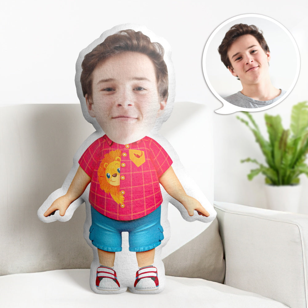 Personalized Face Minime Throw Pillow Custom Cocomelon Minime Throw Pillow Little Boy - soufeelus