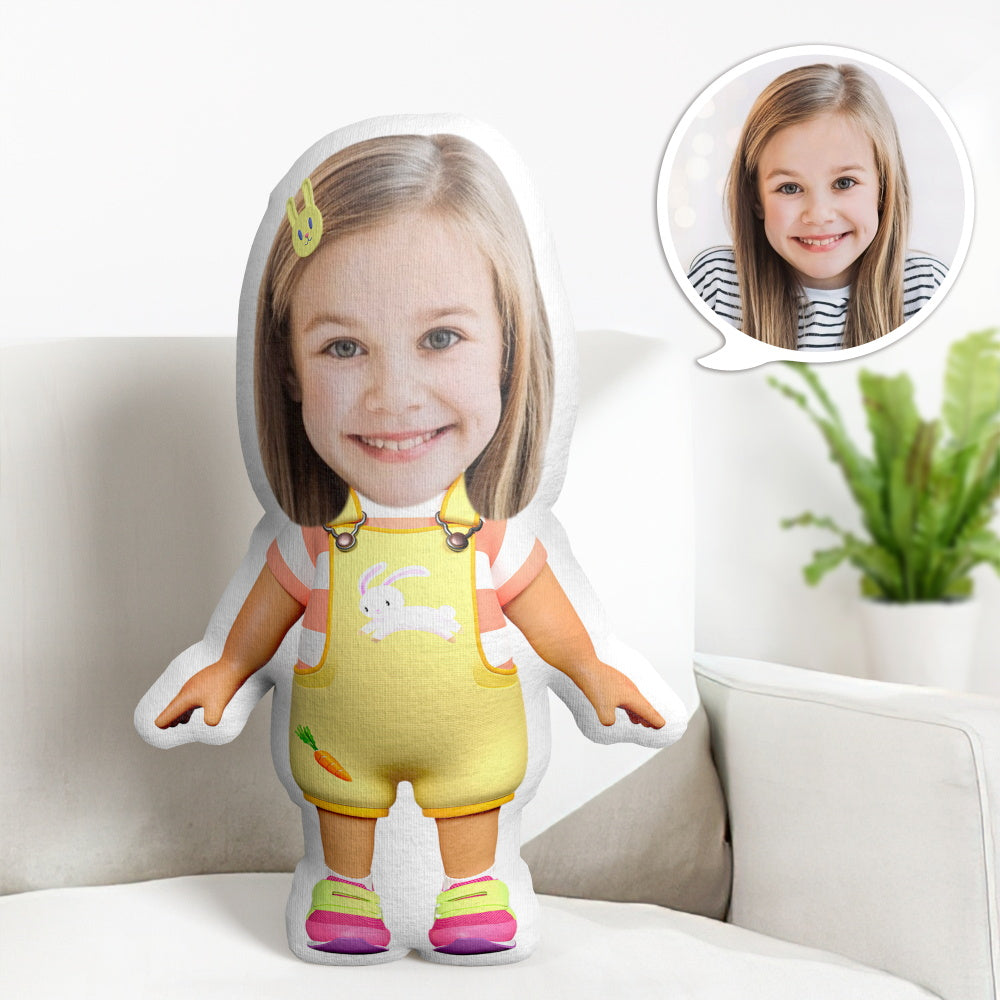 Personalized Face Minime Throw Pillow Custom Cocomelon Minime Pillow Gifts Little girl - soufeelus