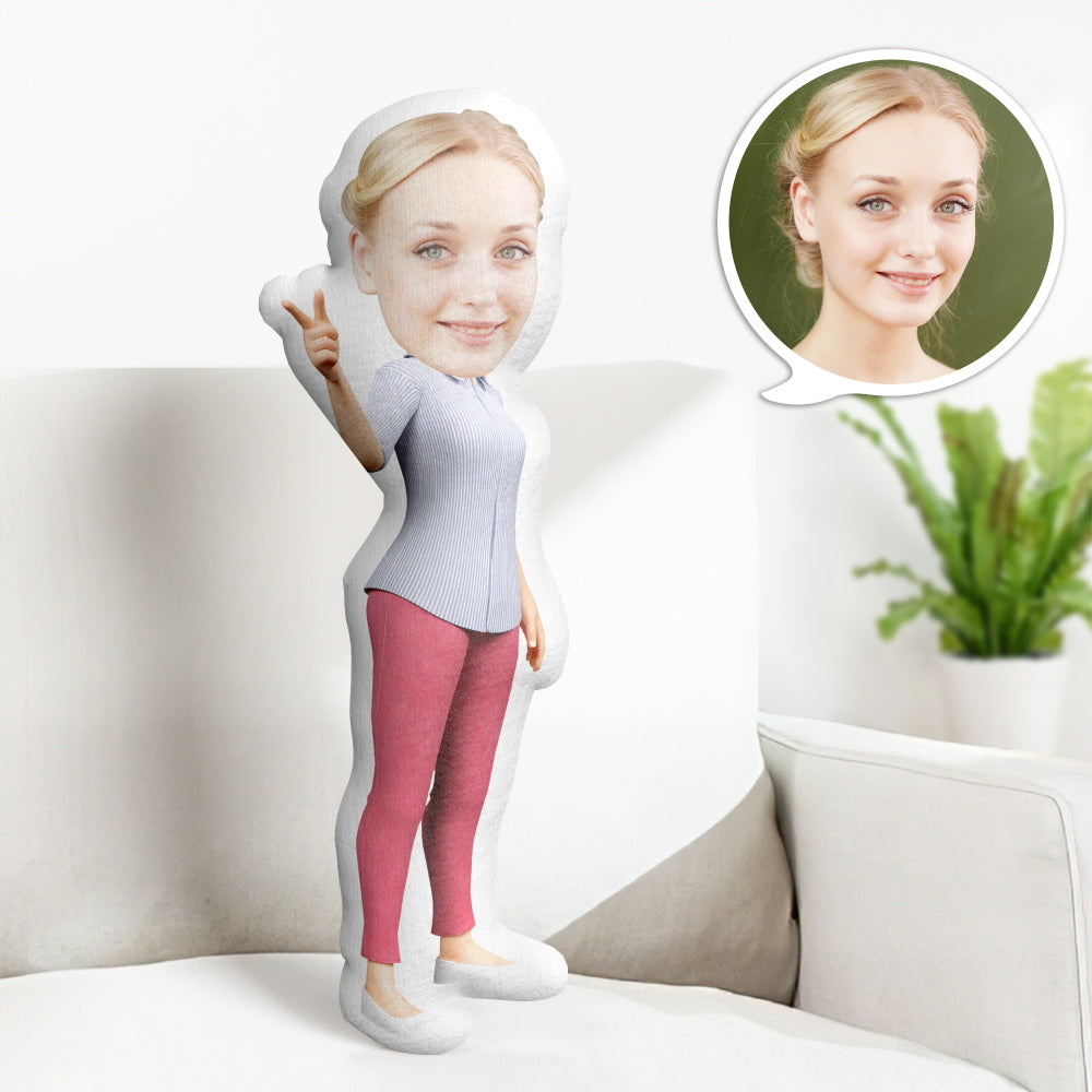 Custom Cocomelon Gifts Personalized Face Minime Throw Pillow Gifts for Mom - soufeelus