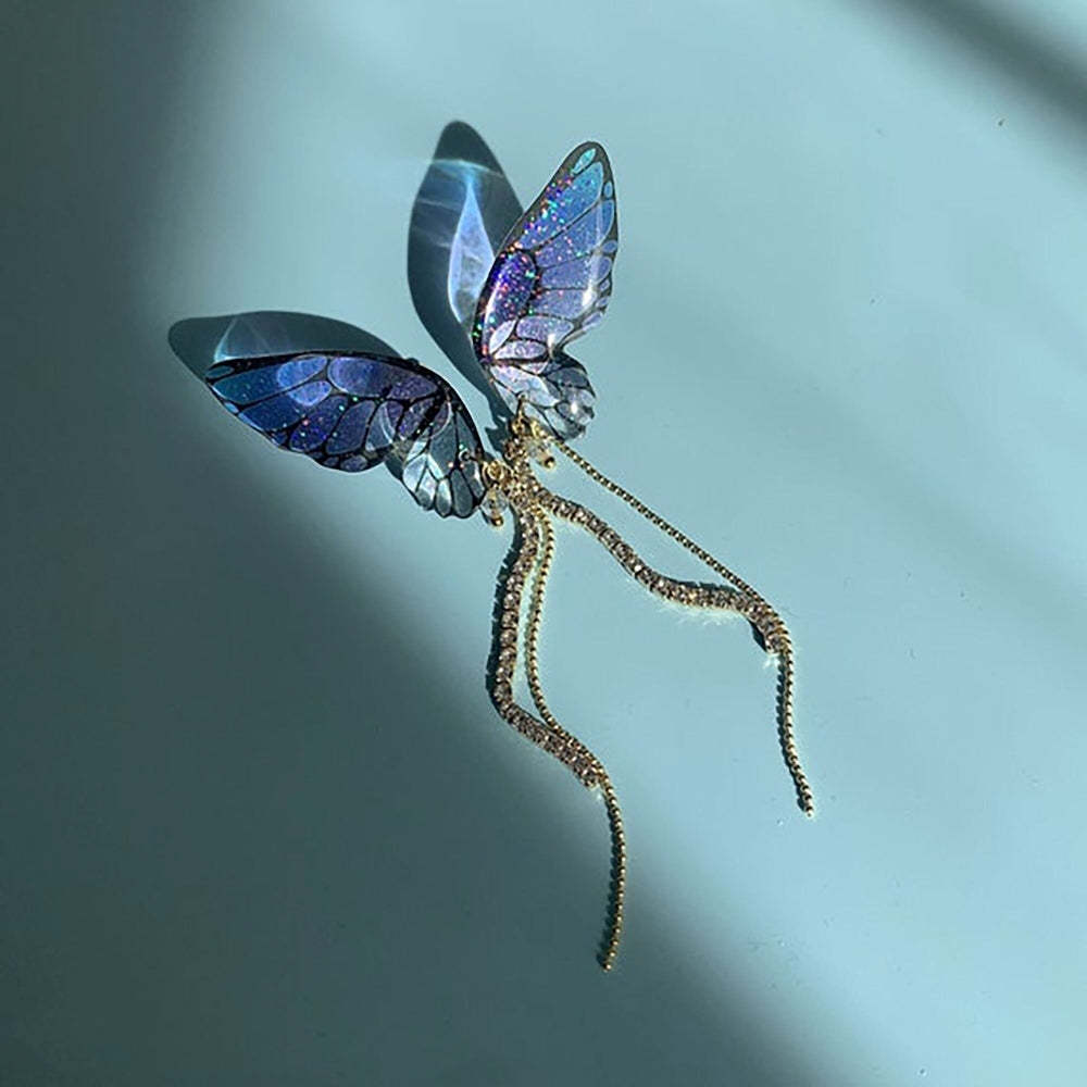 Acrylic Butterfly Statement Drop Earrings