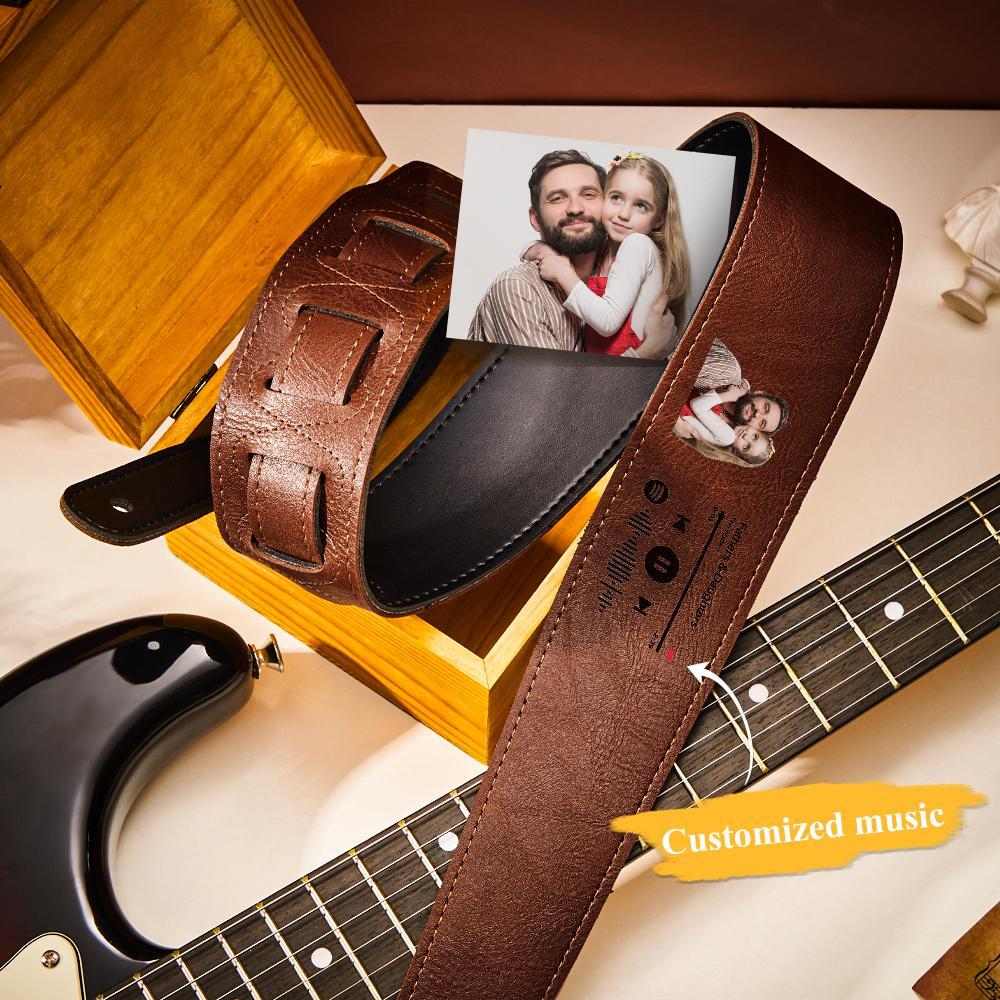 Custom Scannable Spotify Code Custom Photo Guitar Strap Music Gifts