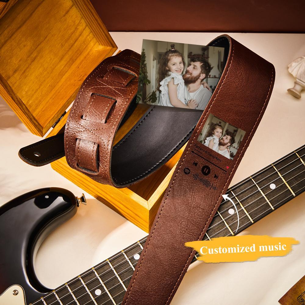 Custom Scannable Spotify Code Custom Photo Guitar Strap Music Gifts