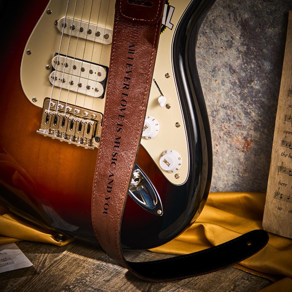 Custom Engraved Guitar Strap Crossbody Creative Gifts