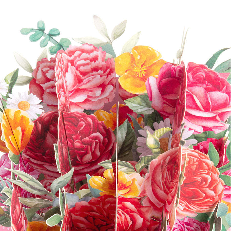Carnation Cute Pop up Flower Box for Mother's Day -