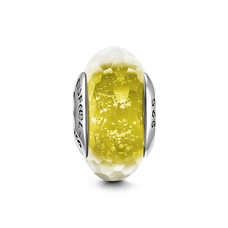 Yellow Ice Crystal FacetedC harm - soufeelus