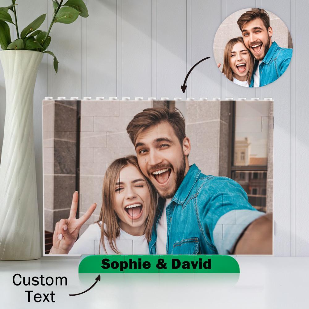 Personalized Building Brick Custom Photo Block Square Shape - soufeelus