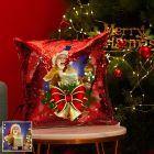 Custom Photo Magic Sequins Christmas Pillowcase Red Color Shiny Baby Theme - soufeelus