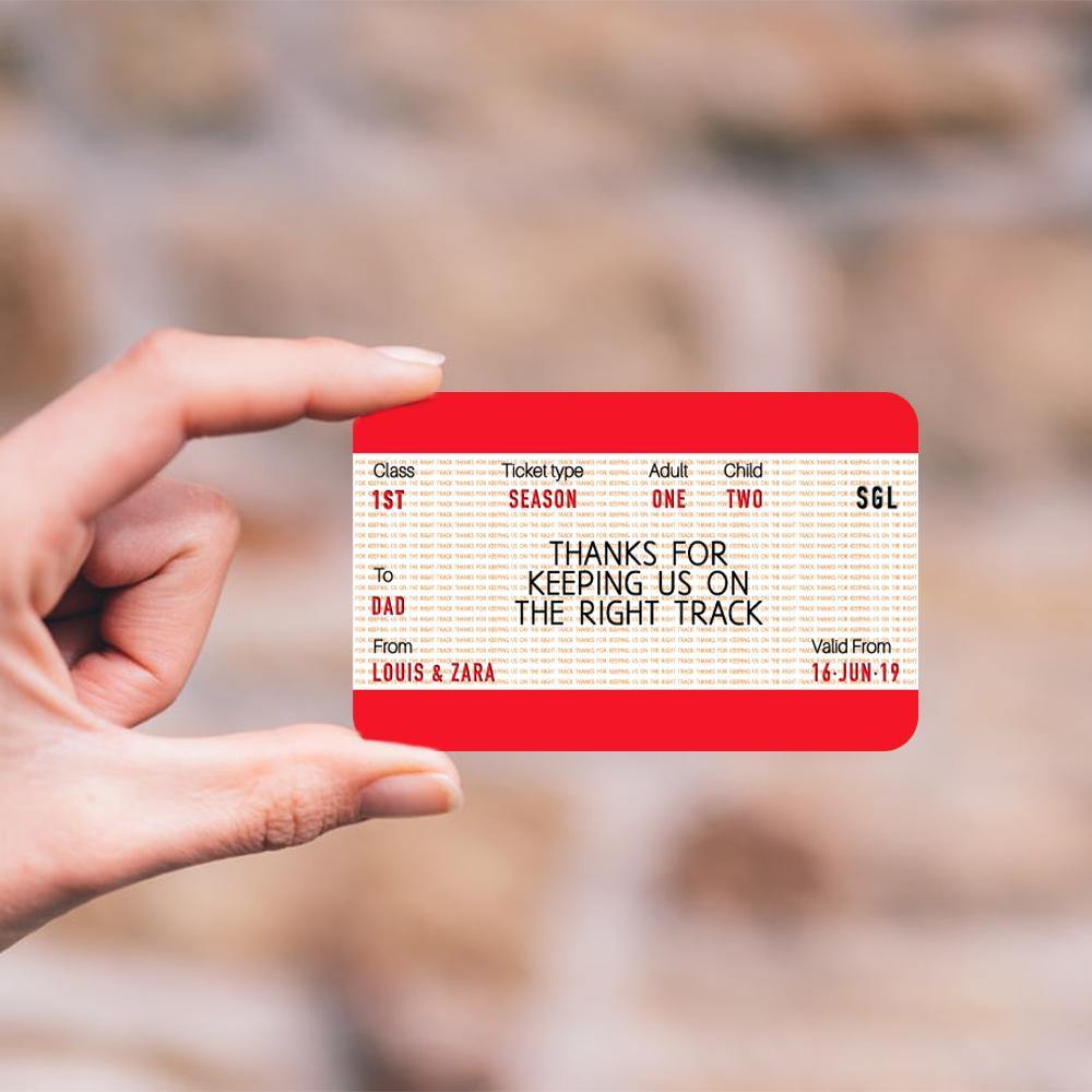 Custom Engraved Photo Wallet Card Ticket Unique Design Gifts for Baby - soufeelus
