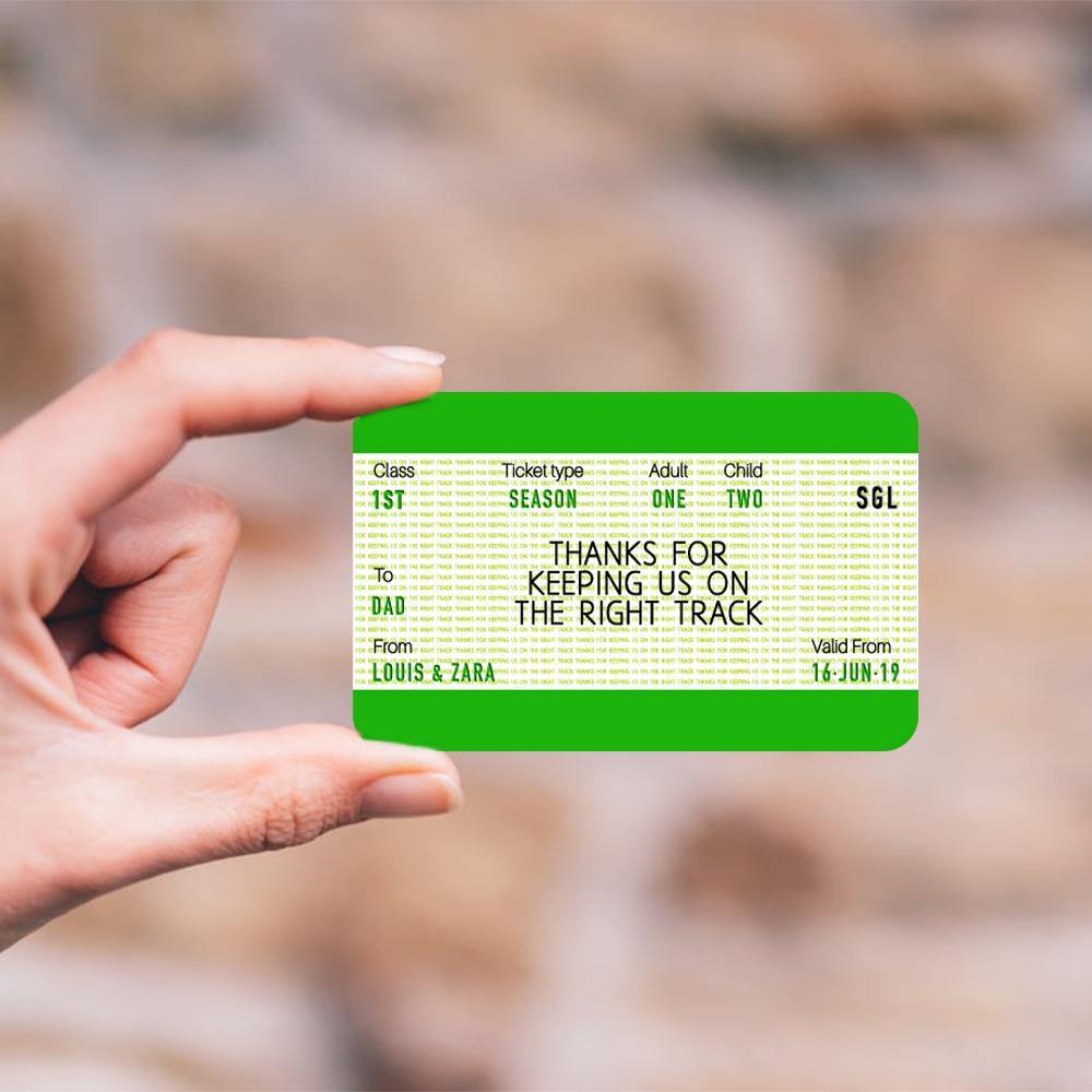 Custom Engraved Photo Wallet Card Ticket Creative Gifts for Family - soufeelus