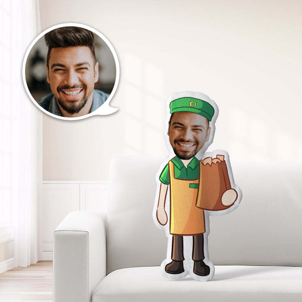 Custom Convenience Store Clerk Minime Throw Pillow Unique Personalized Minime Throw Pillow Give Your Lover The Most Meaningful Gift -