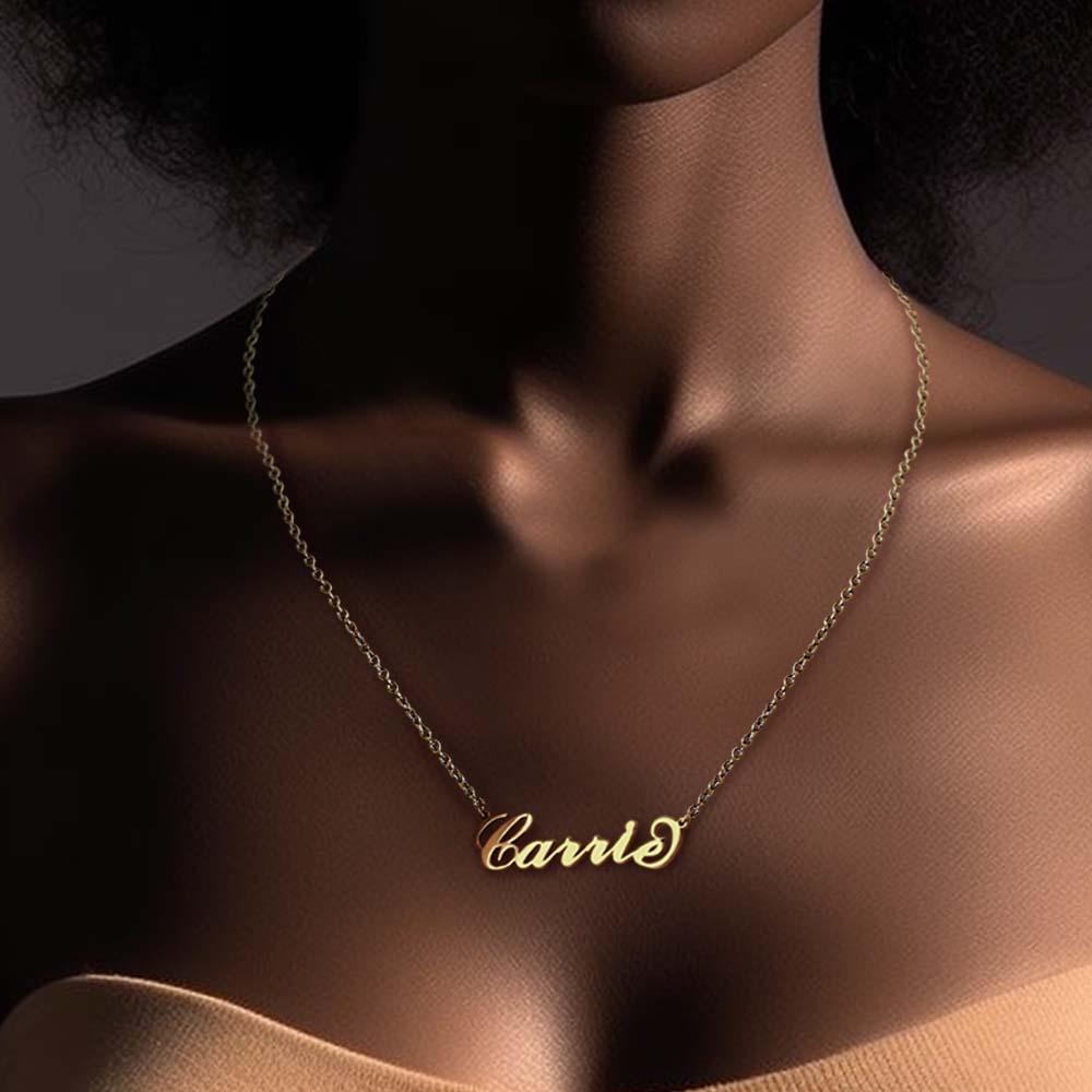 Soufeel Gold "Carrie" Style Name Necklace Christmas Gifts