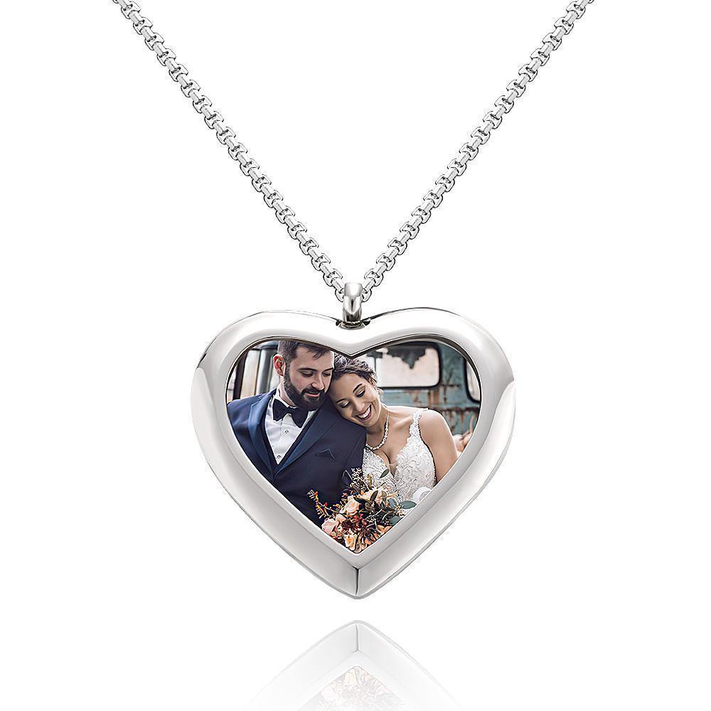 Custom Photo Pendant Necklace Heart Pendant Necklace Gifts for Her - soufeelus