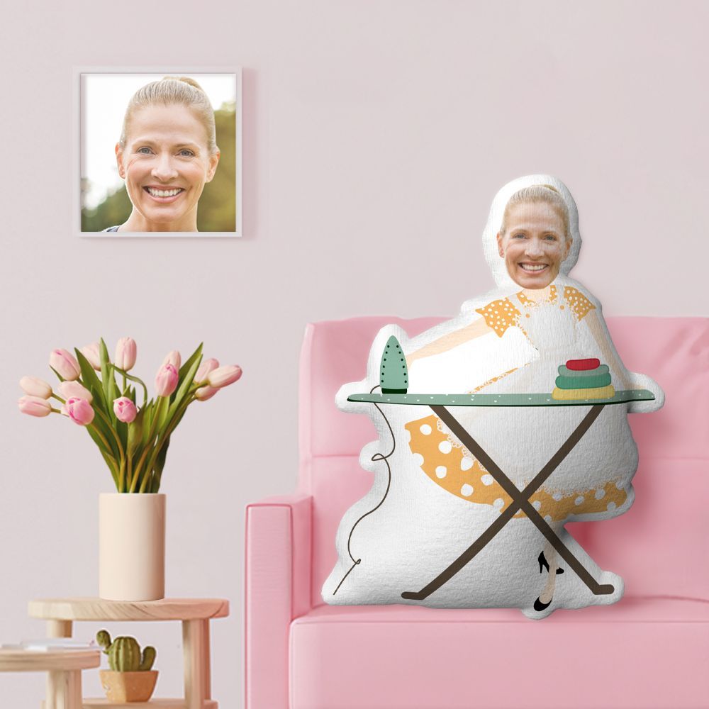 Mother's Day Gifts Minime Throw Pillow Custom Face Pillow Personalized Minime Pillow Gifts - 