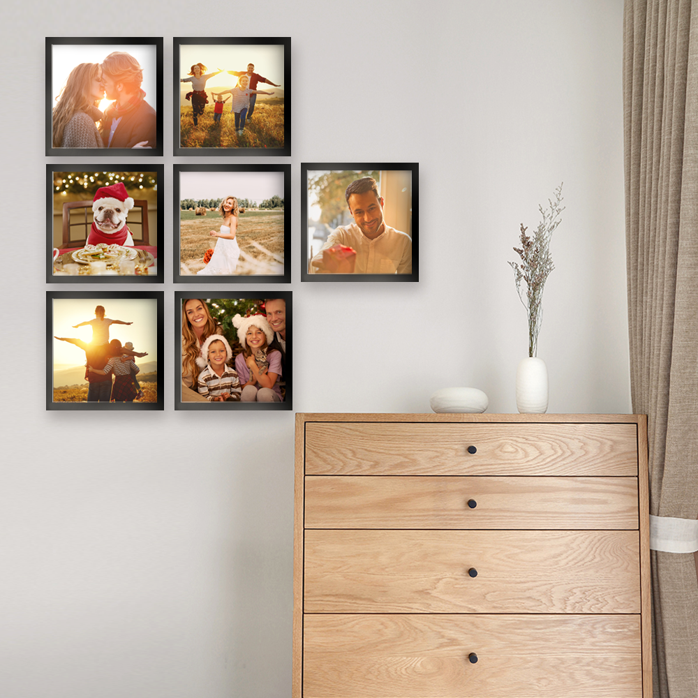 Custom Photo Tiles 8"*8" Wallart Collage Personalized Collage - soufeelus
