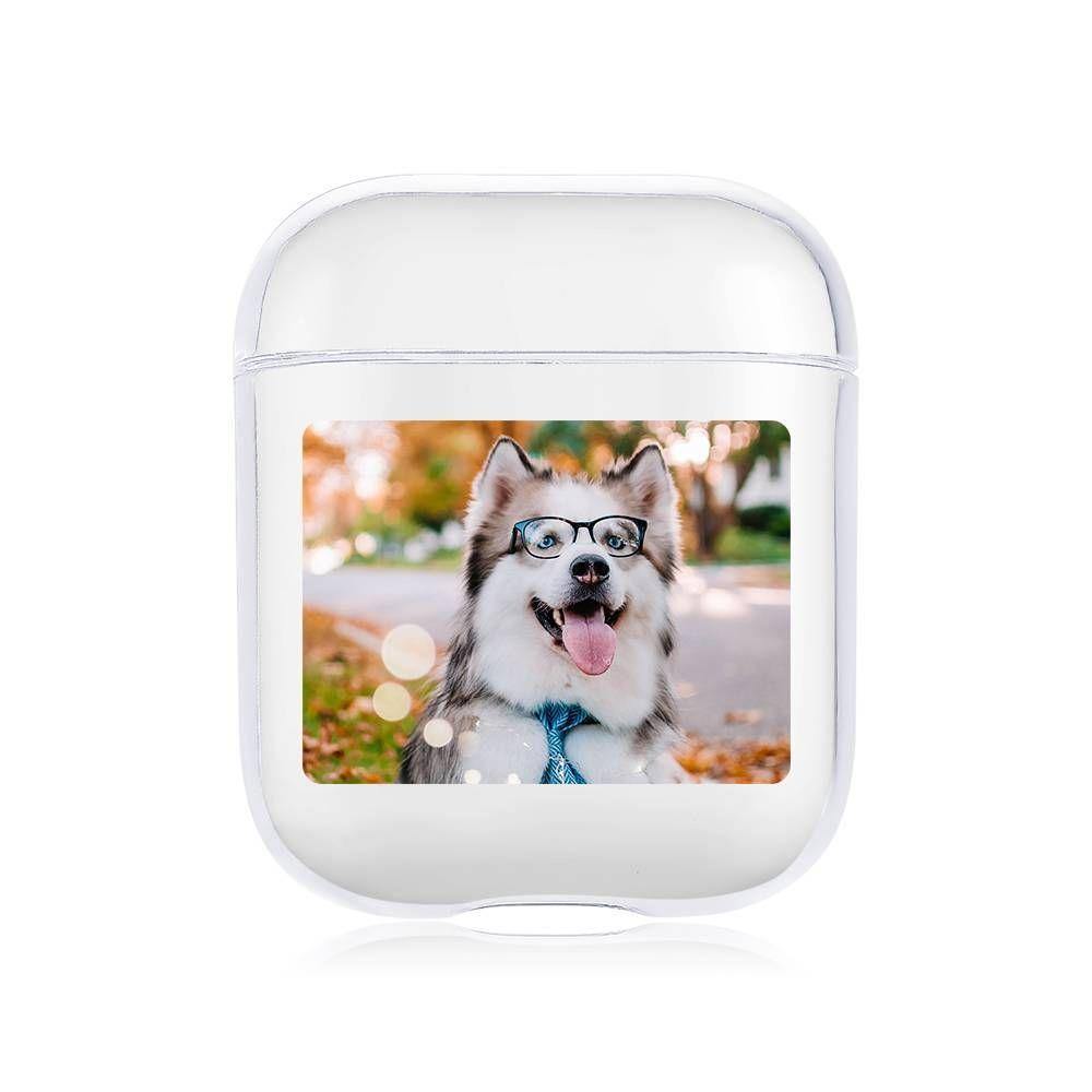 Custom Photo Earphone Case AirPods Case Lovely Dog - Transparent - soufeelus