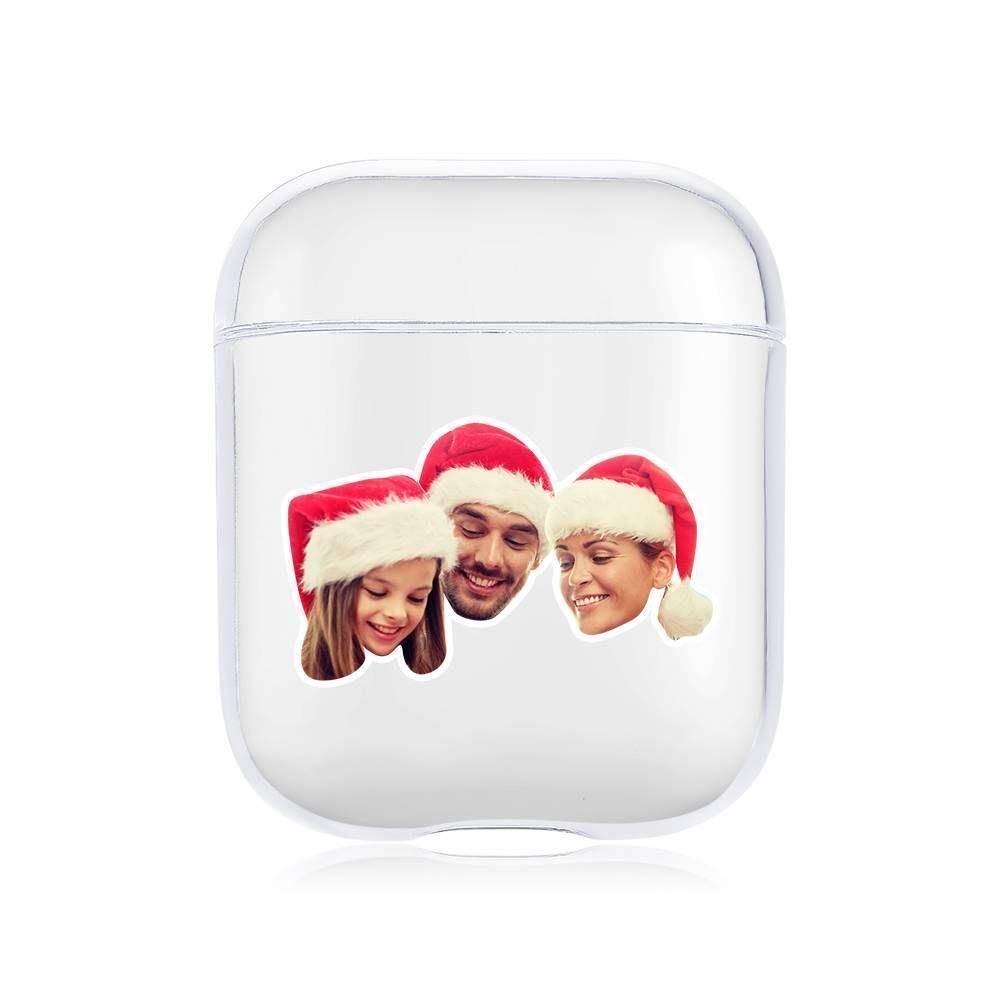 Custom Photo Airpods Case Happy Family Earphone Case Transparent - Avatar - soufeelus