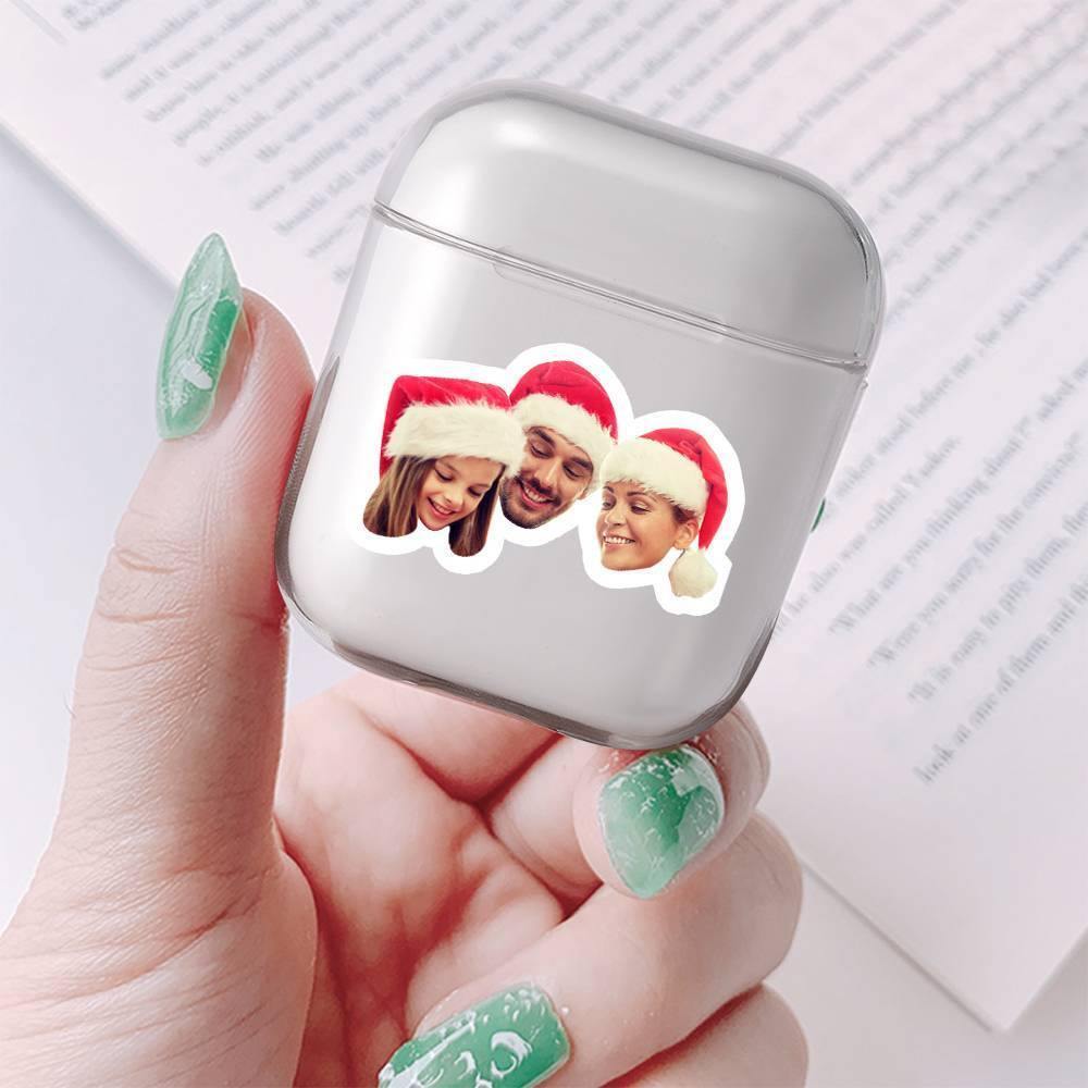 Custom Photo Airpods Case Happy Family Earphone Case Transparent - Avatar - soufeelus