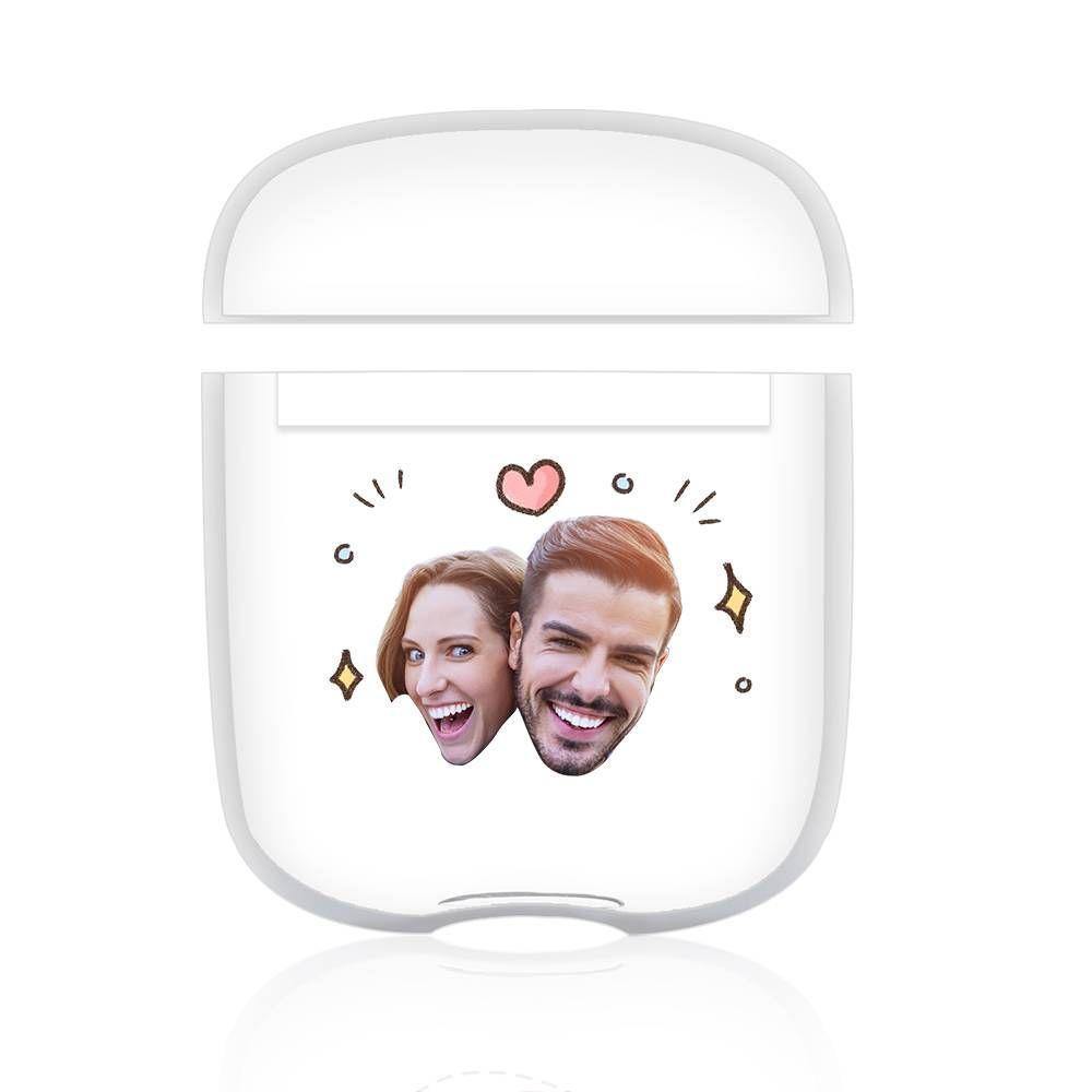 Custom Photo AirPods Case Couple's Keepsake Gift Earphone Case Transparent - Avatar - soufeelus