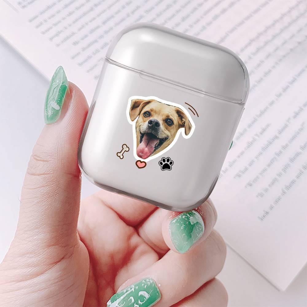 Custom Photo AirPods Case Cute Dogs Earphone Case Transparent - Avatar