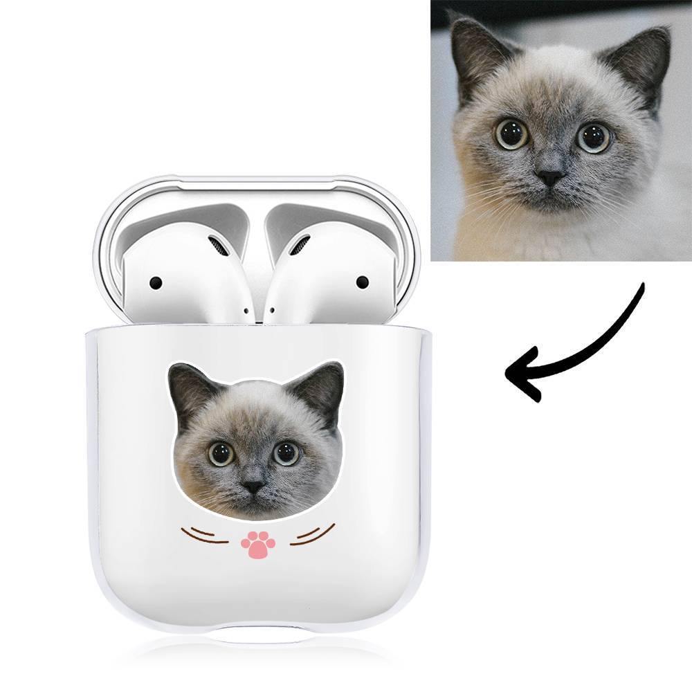 Custom Photo AirPods Case Cat Earphone Case Transparent - Avatar - soufeelus